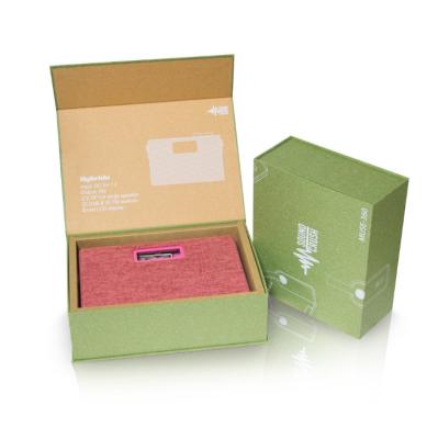 China Recycled Materials Cardboard Box Book Shape Packaging Rigid Paper Magnetic Box With Customized Logo for sale