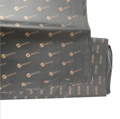 China Recycled Custom Golf Foil Logo Black Color Gift Wrapping Tissue Paper for sale