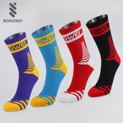 China Logo Sport Team Elite Crew Antibacterial Custom Basketball Socks For Man for sale