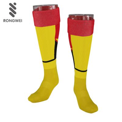 China High Quality Eco - Friendly Yellow Nylon Soccer Socks Accessories Soccer Training Accessories for sale