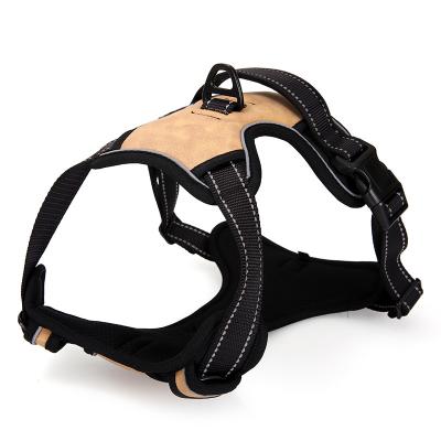 China 2022 Mesh Wholesale Dog Harness Set Durable Soft Neoprene Padded Mirage Pet Arms Reversible Adjustable Dog Harness for sale