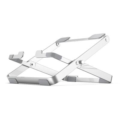 China Portable The New Portable X-Shaped Lifting Folding Laptop Stand Cavity Aluminum Alloy Laptop Stand for sale