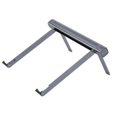 China Adjustable Metal Laptop Stand Tablet Holder Folding Lift Up Expansion Cooling Low Stepping Bracket Laptop Stand for sale