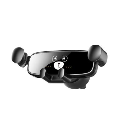 China Mini Car Phone Holder Car Adjustable Cartoon Air Vent Gravity Navigation Bracket Car Phone Holder for sale