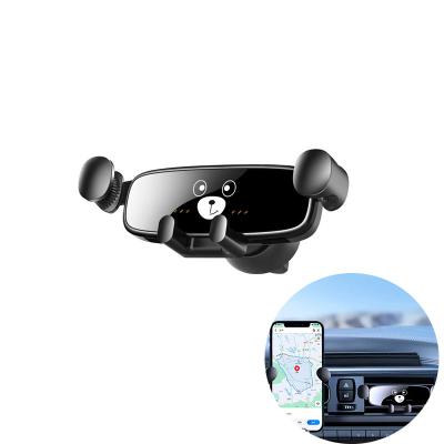 China Rotating Mouth Adjustable Universal Navigation Car Phone GPS Gravity Linkage Car Phone Holder for sale