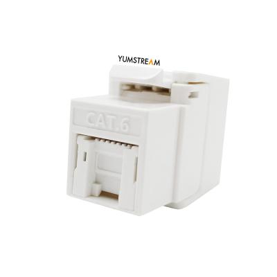 China MINI PC type toolless 8p8c UTP cat6 unshielded jack 180 keystone connector with shutter for sale