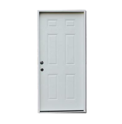 China Traditional 6 Panel Steel Doors Embossed Steel Doors for sale