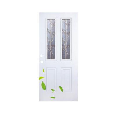 China Modern Fangda latest design simple designs security steel door antique chinese steel door for sale