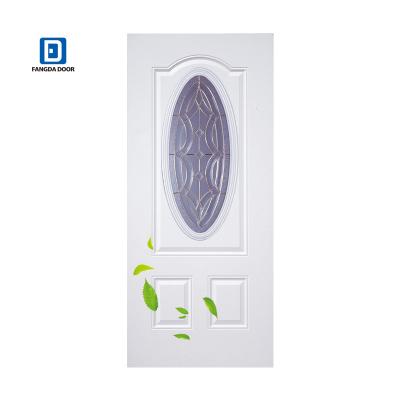 China Modern Popular Front Door Steel Security Door Wrought Iron Design Steel Entry Door Design for sale