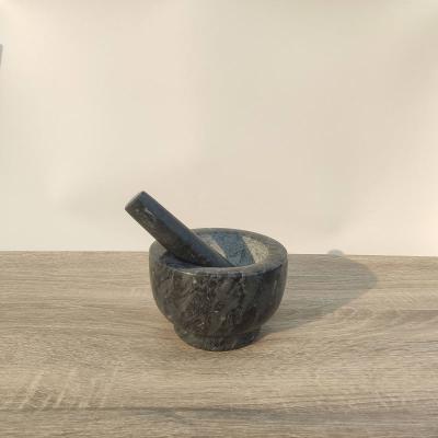 China Sustainable New Product Hot Selling Natural Heavy Granite Mortar Marble Mortar And Pestle Set For Grinding for sale