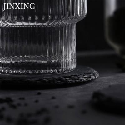 China Sustainable Wholesale Custom Blank Rectangle Slate Coaster Eco-friendly Natural Black Slate Stone Coaster for sale