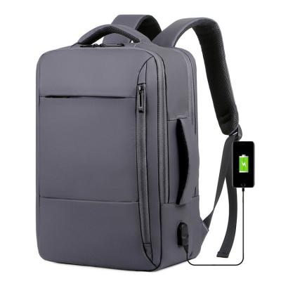 China With USB Large Capacity Laptop Bag Backpack With USB Charging Business Backpack Customized Logo Acceptable for sale