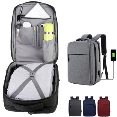 China With Custom LOGO Leisure Business USB Charging Backpack School Backpacks Waterproof Laptop Bags With Trolley for sale