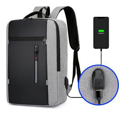 China With USB Customized Logo Travel Laptop Backpack Large Capacity Oxford USB Waterproof Business Anti-theft Charging Backpack for sale