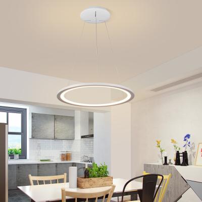 China Modern Customize Dimmable Luxury Ceiling Chandeliers Modern Design Ring Pendant Lights for sale