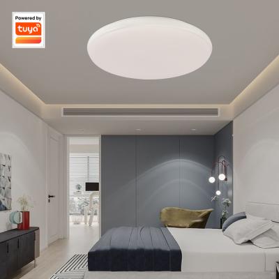 China Outdoor Mounted Nordic Ceiling Mount Sound Smart Dimmable Flush Ceiling Light for sale