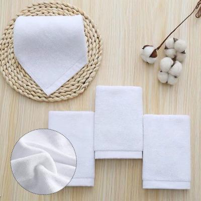 China Water Absorption Custom Towels 100% Cotton Hotel White Hand Towel Embroidered for sale