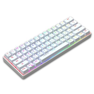 China 2021 Hot Selling Competitive Price Anti-ghosting Dual Mode Mechanical Gaming Keyboard with 61keys for sale