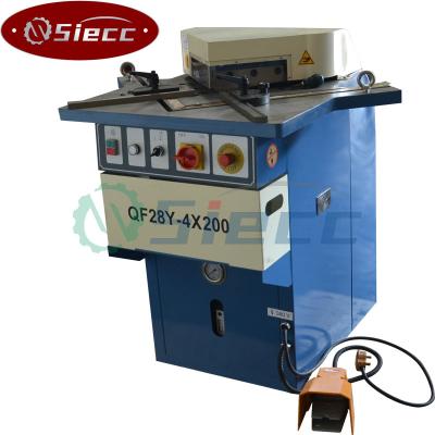 China Construction worksÂ   SIECC BRAND Metal Sheet Plate Corner Hydraulic Angle Notching Machine With Fix Angle for sale