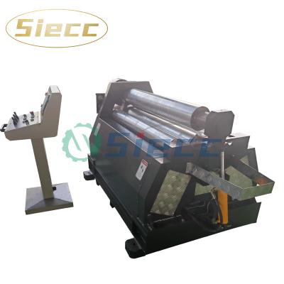 China Construction Material Stores SIECC W12-20*3000 Hydraulic Sheet Metal Plate 4 Roll Rolling Machine With ISO&CE for sale