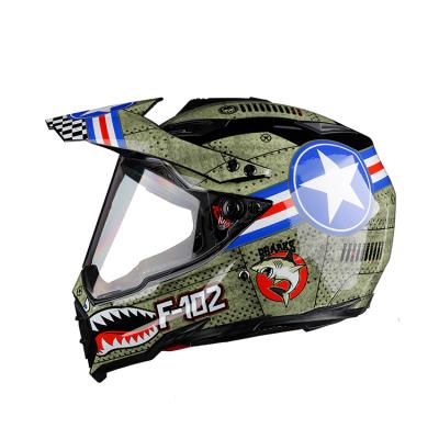 China New Motorcycle Cross Casco Full Face Helmet Fashion Dot Designed Plastic Helmet For Motorbike for sale