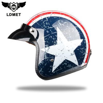 China ABS Cheap Price Vintage Modular Design Your Own Stitch ABS Open Faced Motorcycle Helmet for sale