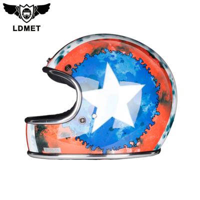 China Wholesale ABS Factory Vintage Motorcycle Helmet Full Face Helemt for sale