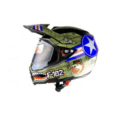 China ABS Motorcycle Off Road Helmet With Visor With Unique Design In South America for sale