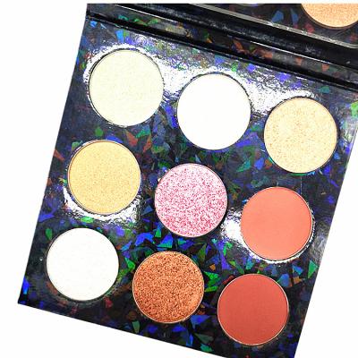 China Waterproof Explosion 9 Makeup High Gloss Plate Color Magic Mermaid Ji Gao Guang Blush Combination Makeup for sale