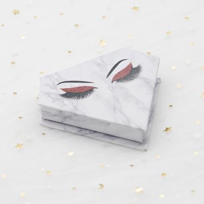 China Delicate Wholesale Diamond Eyelashes Box With Cheap Diamond Shaped Eyelashes Packaging Box for sale