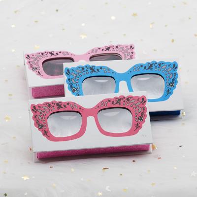 China New Lashes Case Delicate Wholesale Colorful Vendor Mink Eyelash Packaging Box Custom Eyelash Packaging for sale