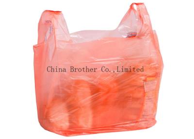 China Heavy Duty Custom Printed Plastic Shopping Bags With Handles For Clothing / Garbage for sale