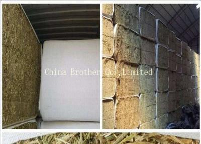 China White Color Hay Bale Sleeves Waterproof Tubular Woven Fabric UV Treated for sale