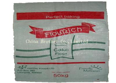 China Dustproof Heavy Duty Plastic Bags , 25kgs Packing Bopp Laminated Pp Woven Bags for sale