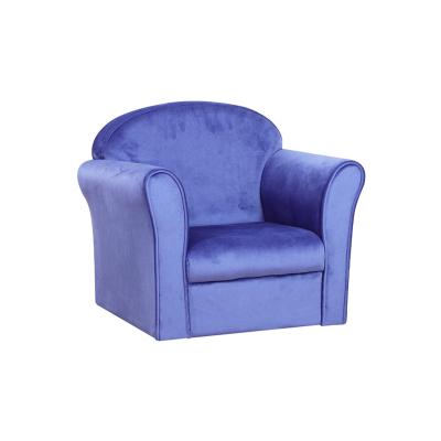 China Wholesale Blue Kids Tufted Fabric Velvet Kids Sofa Bed Chair Couch For for sale