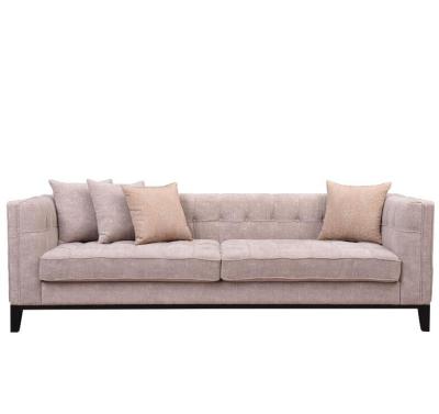 China American desig fabric cooling sofa 3 seater sofa set beige upholstered chesterfield for living room MF1872 for sale