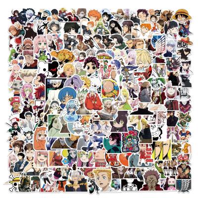 China 200pcs/set Cartoon Mix Anime Character Stickers Waterproof To Remove Custom Popular Sticker for sale