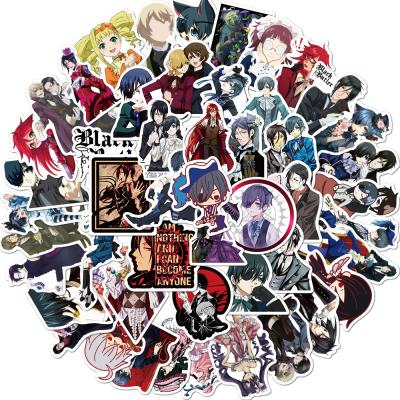 China Remove Black Butler Cartoon Scrapbooking Decal Anime Stickers 50pcs/bag For For Guitar Laptop Luggage Car Fridge Graffiti Sticker for sale