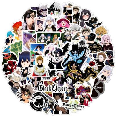 China 100pcs/bag 100pcs/bag Removable Waterproof Vinyl Stickers For Fans Laptop Luggage Black Clover Decoration for sale