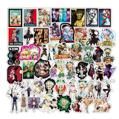 China 50pcs/bag Cartoon Sticker Vinyl Decal for Skateboard Phone Luggage Guitar Car Laptop Bike Luggage Decoration for Anime Dr. Stone Fans for sale