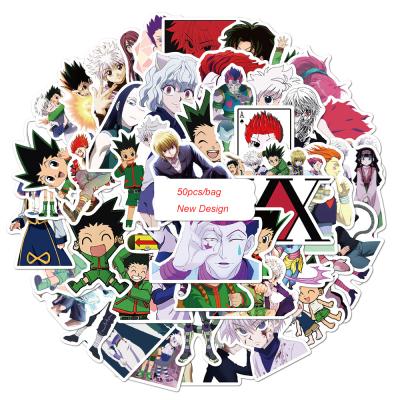 China Cartoon Sticker 50pcs/bag Removable Vinyl Waterproof Stickers For Anime Fans for sale