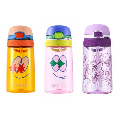 China Best Quality Viable Hot Sale Designer Reusable Eco Friendly Kids Plastic Water Bottles Sport With Custom Logo for sale