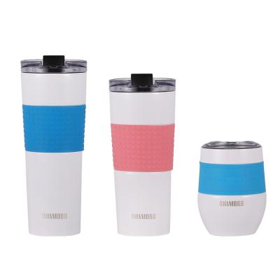 China Customized Disposable Coffee Car Cup Insulated Camping Thermoses Stainless Steel Tumbler Mug With Lid for sale