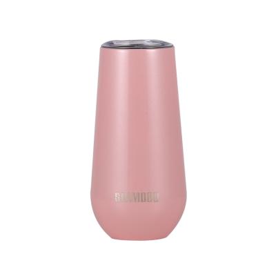 China New Style Disposable Double Wall 304 Stainless Steel Egg Shape Tumbler Vacuum Coffee Beer Insulated Thermal Mug for sale