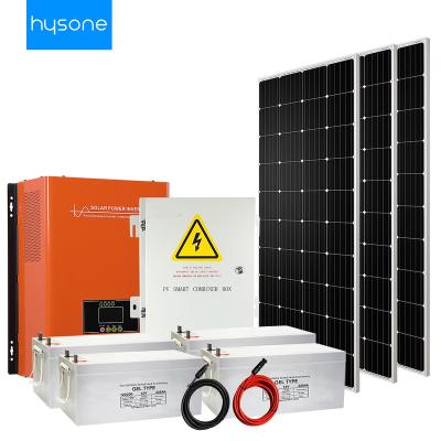 China Complete Home Off Grid Solar System 3kw PV 2Kw 4Kw 5Kw Off Grid Power Kit Solar Panel System for sale