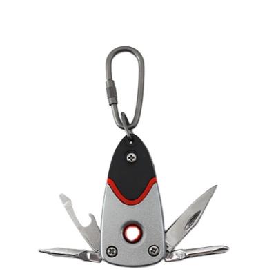 China Portable Multi Function Tools Key Pocket Folding Alloy Steel Chain Knife for sale