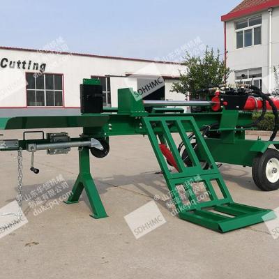 China Factory Supply 50 Ton Diesel Engine Powered Wood Log Splitter Splitter With Hydraulic Lift Arms for sale