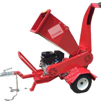 China Farms Perfect Trailer 13HP Gasoline Wood Chipper With Cheap Price&CE Certificate for sale