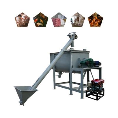 China Make Animal Feed Plant Chicken And Turkey Animal Grinder Automatic Feed Mixer Machine With Factory Price for sale