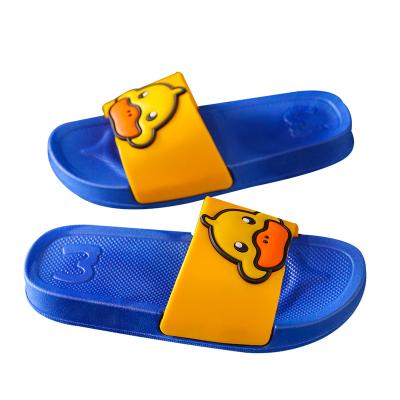 China Summer OEN LOGO Children's Soft-soled PVC Indoor Shoes Boys Girls Sandals Parent-child Beach Waterproof Slips Kids Slippers for sale